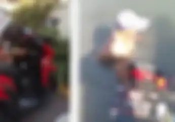 Sidoarjo Gempar! Honda Vario Tanpa Pemilik Tercebur di Sungai, Hanya Lampu Belakang Terlihat