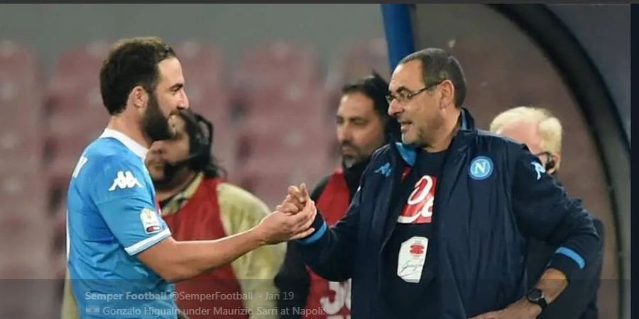 Gonzalo Higuain dan Maurizio Sarri 'Dicoret' dari Sejarah Napoli