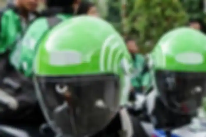 Helm Ojol yang biasa digunakan untuk penumpang