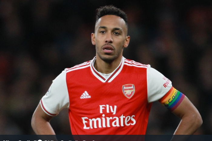 Striker dan kapten tim Arsenal, Pierre-Emerick Aubameyang