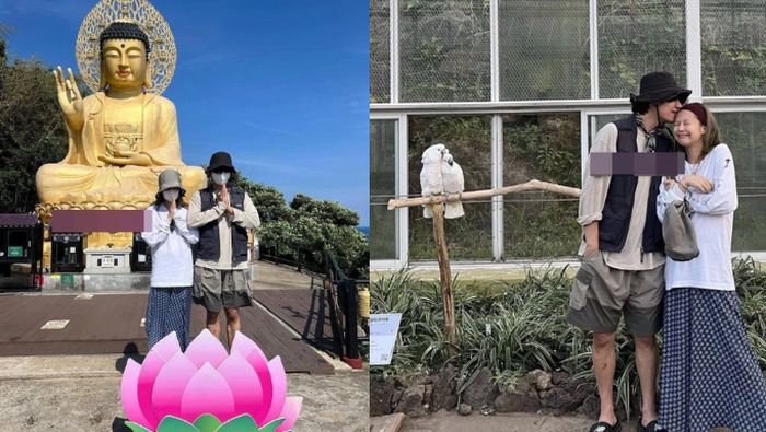 Kolase foto diduga Jennie dan V saat kencan di Pulau Jeju.