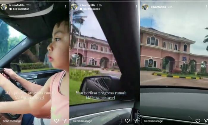 Postingan Ivan Fadilla tengok rumah baru Verrell Bramasta.