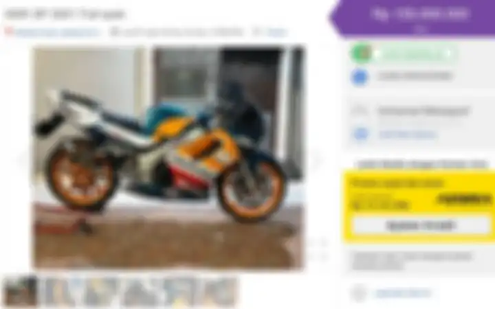 Honda NSR SP 2001 dijual Rp 155 juta