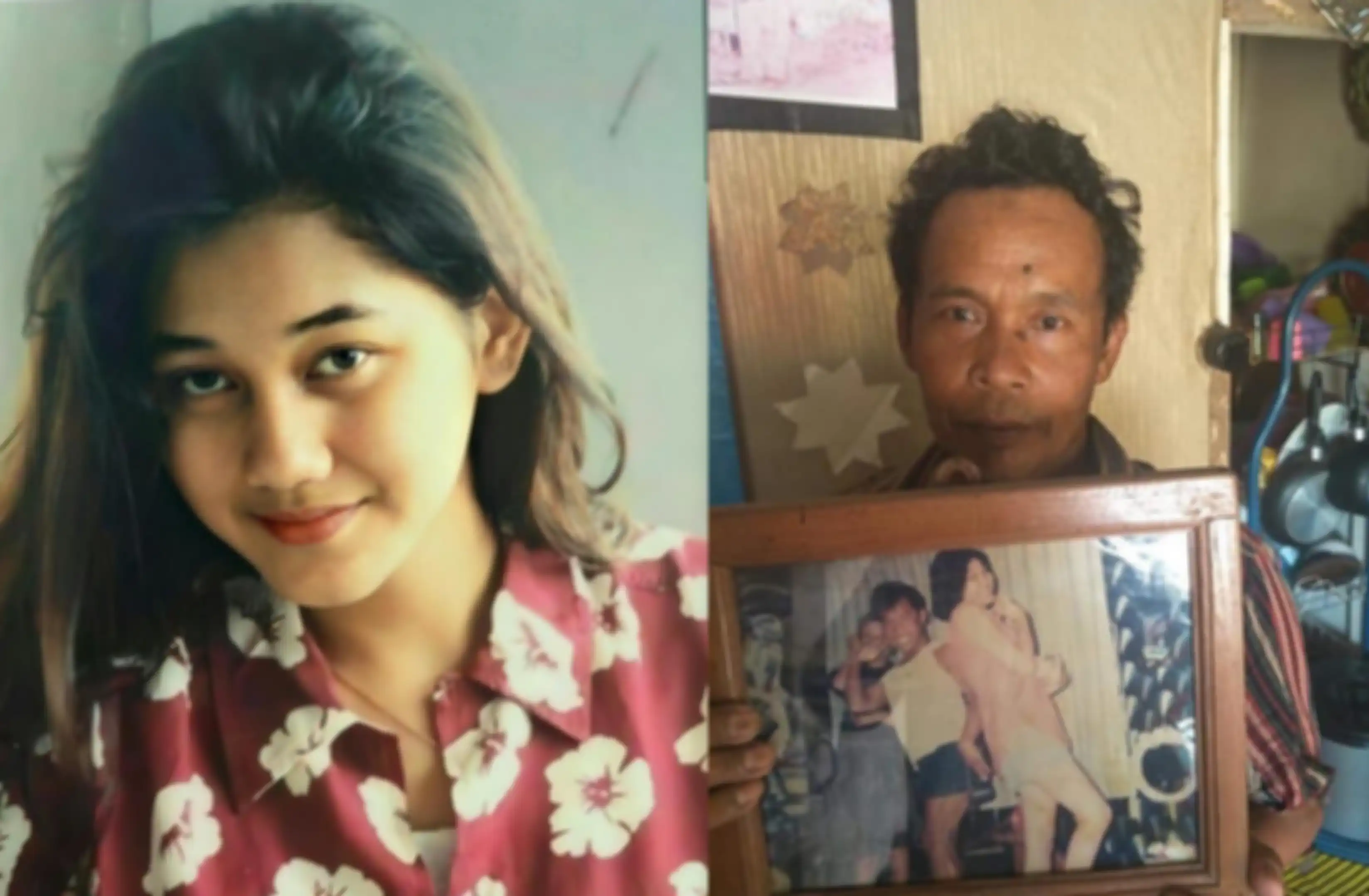 Kolase foto Umar dan Nike Ardilla