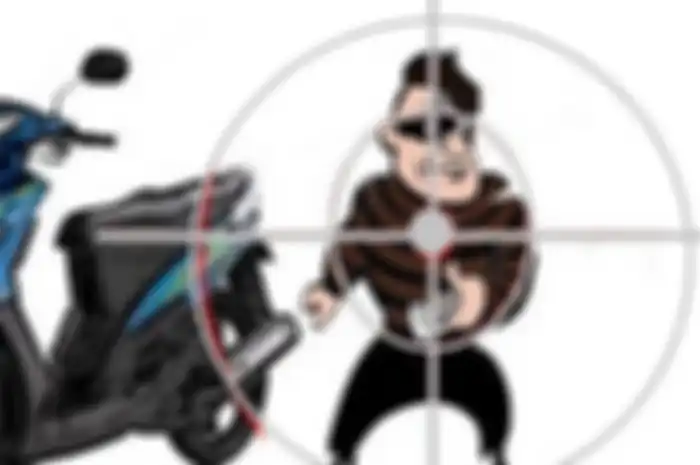 Ilustrasu maling motor
