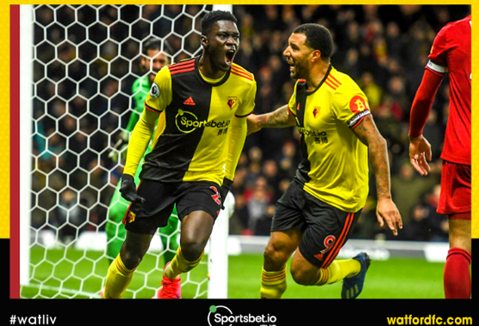 Penampilan Ismaila Sarr membuat Liverpool rasakan kekalahan perdananya di Liga Inggris saat melawan Watford di Stadion Vicarage Road.