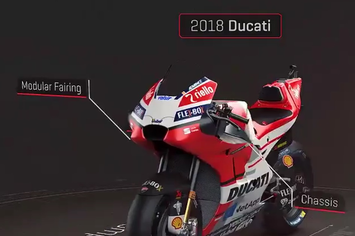Modular fairing Ducati GP18