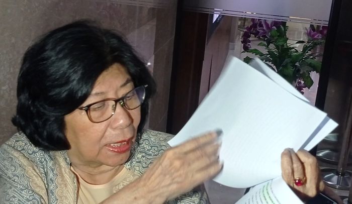 Mintarsih ditemui di Bareskrim Polri, Jakarta Selatan, Rabu (2/8/2023).