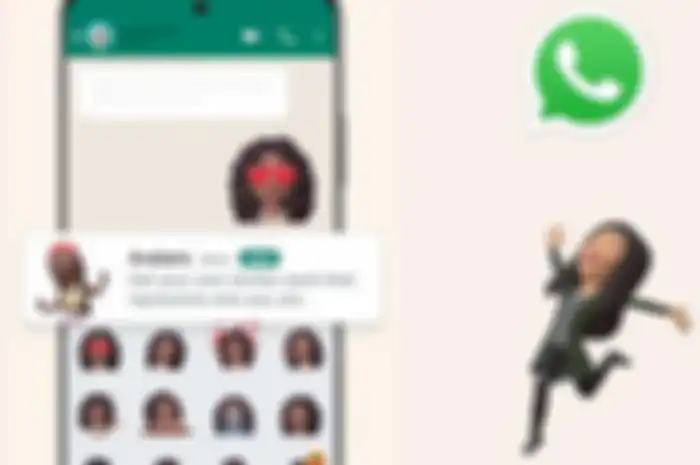 Ilustrasi membuat avatar whatsapp sebagai sticker