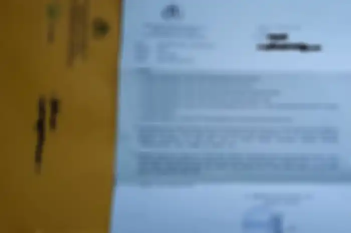 Ilustrasi surat tilang elektronik.