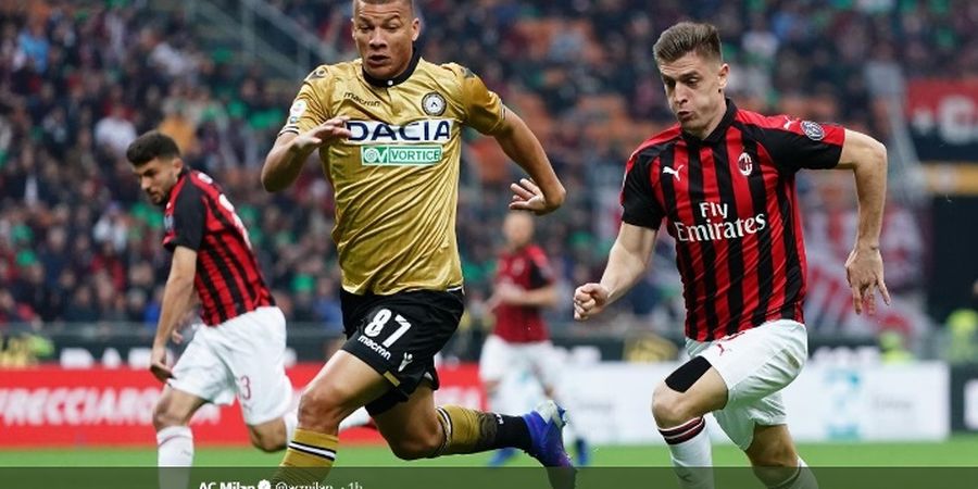 Hasil Liga Italia - 2 Bintang Cedera, AC Milan Ditahan Udinese dan Gagal Salip Inter