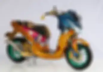 Suku Dayak Jadi Tema Modifikasi Motor Yamaha  Lexi  125 2018  Ini