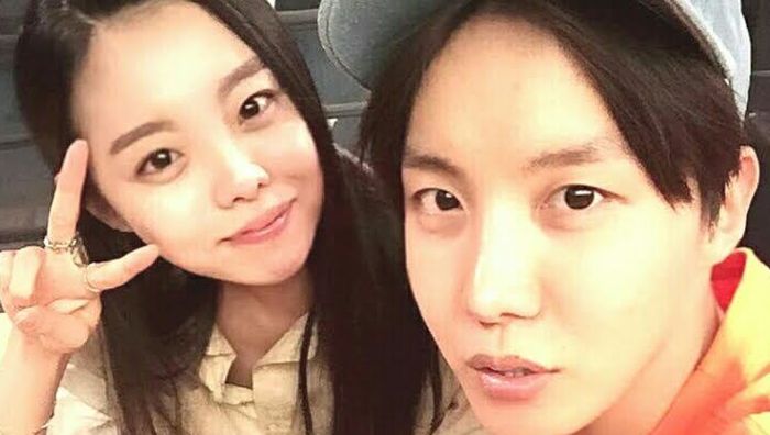 Jung Jiwoo dan J-Hope BTS