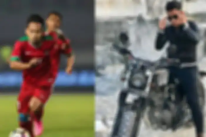 Andik Vermansah, pemain bola Timnas Indonesia yang juga doyan motor custom