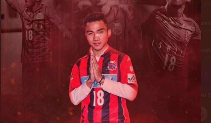 Pemain timnas Thailand yang memperkuat klub Liga Jepang Consadole Sapporo, Chanathip Songkrasin.