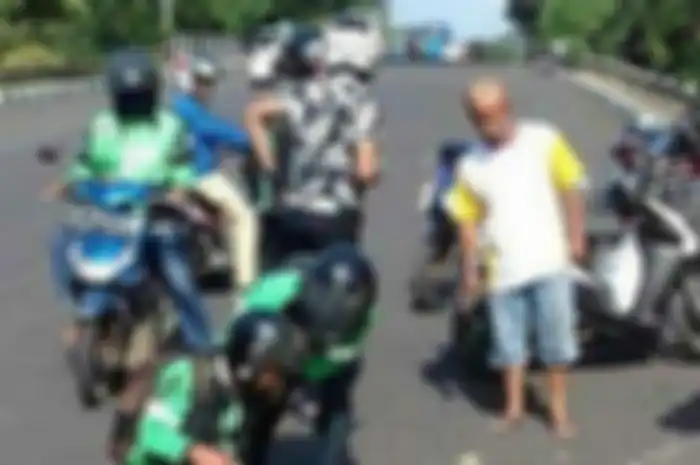 Ilustrasi kecelakaan ojek online