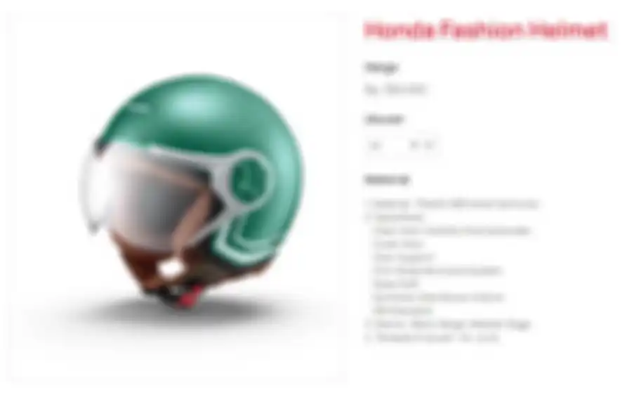 Honda Fashion Helmet untuk Honda Stylo 160.