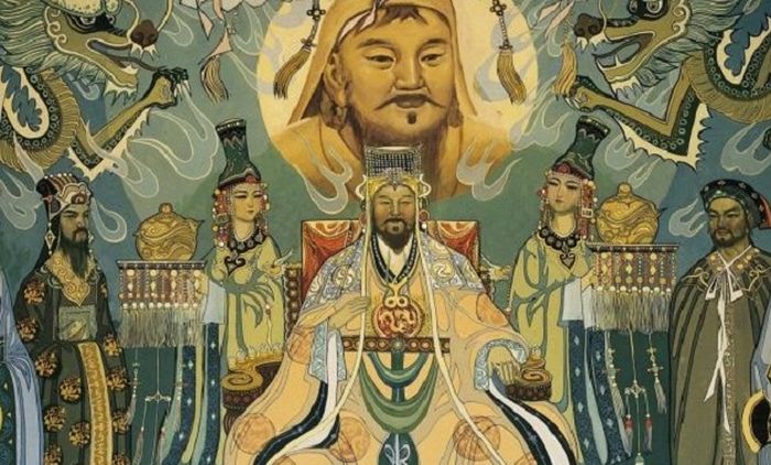 Ilustrasi Genghis Khan.