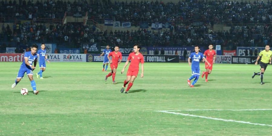 Timnas U-23 Indonesia Tahan Gempuran PSIM, Babak Pertama Masih Imbang