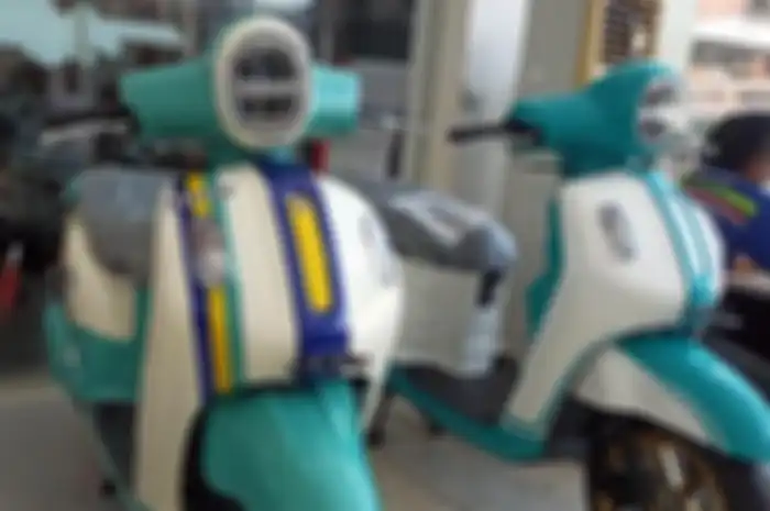 Yamaha Fazzio di Mekar Motor setelah mendapatkan custom painting