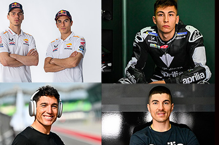 Rekor Marc Marquez di MotoGP 2023 dan pembalap Spanyol lain seperti Joan Mir (kiri atas); Raul Fernandez (kanan atas); Maverick Vinales (kanan bawah) dan Aleix Espargaro (kiri bawah) fakta yang belum banyak yang tahu