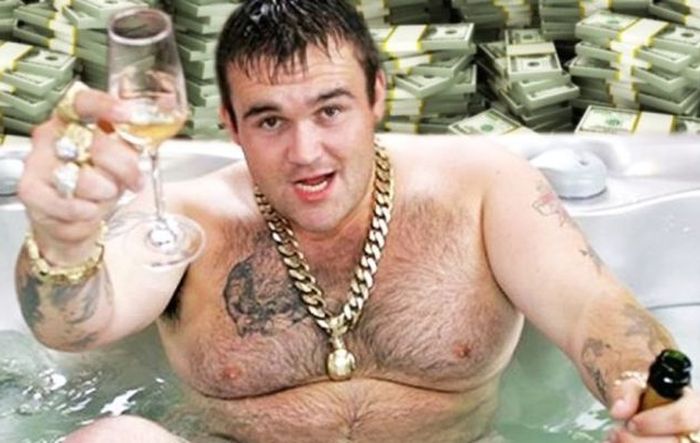 Michael Carroll saat menjadi orang kaya raya