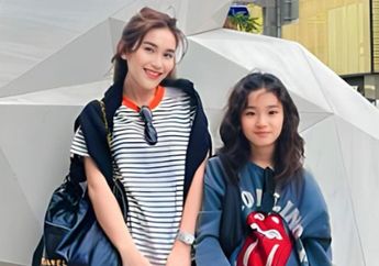 Pesona Anak Gadis Ayu Ting Ting Semakin Menyala, Gaya Bilqis Pakai Dress Imut Disebut Bak Idol Korea