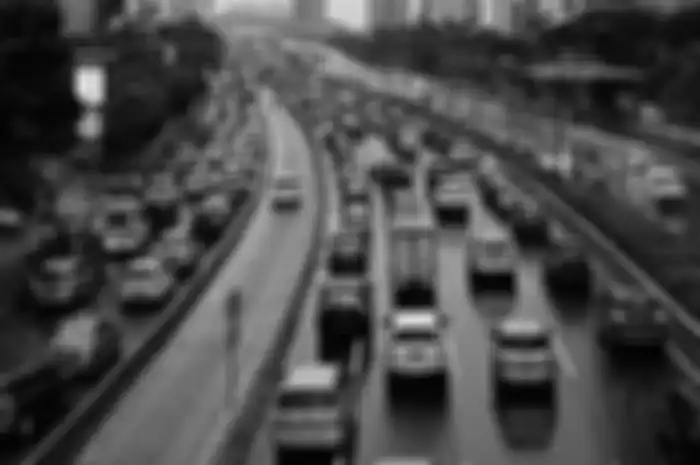 Kondisi Jl Gatot Subroto pada 18 Mei 2020 