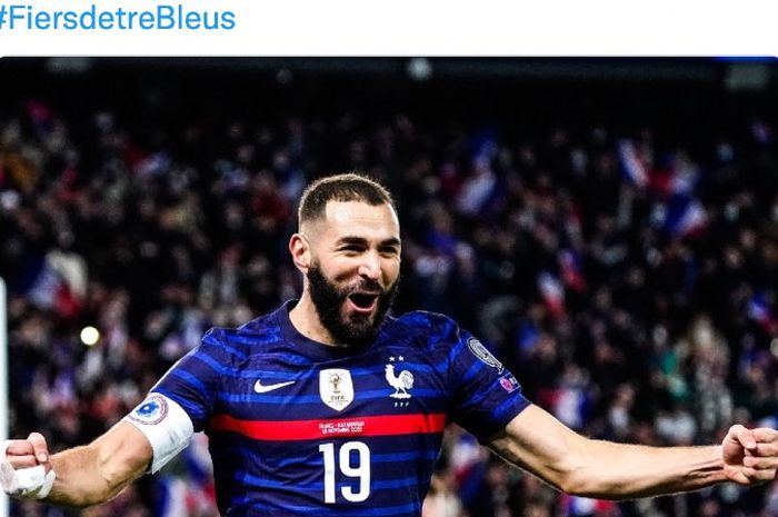 Penyerang timnas Prancis, Karim Benzema.