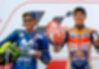 Mulai Kencang, Valentino Rossi Janji Bikin Marquez Enggak Tenang di Sisa Seri MotoGP