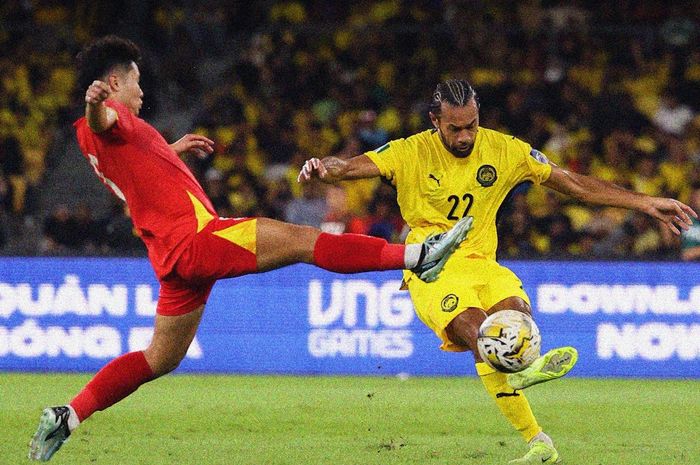 Suasana pertandingan Grup F Kualifikasi Piala Asia 2026 antara Timnas Malaysia dan Timnas Vietnam.