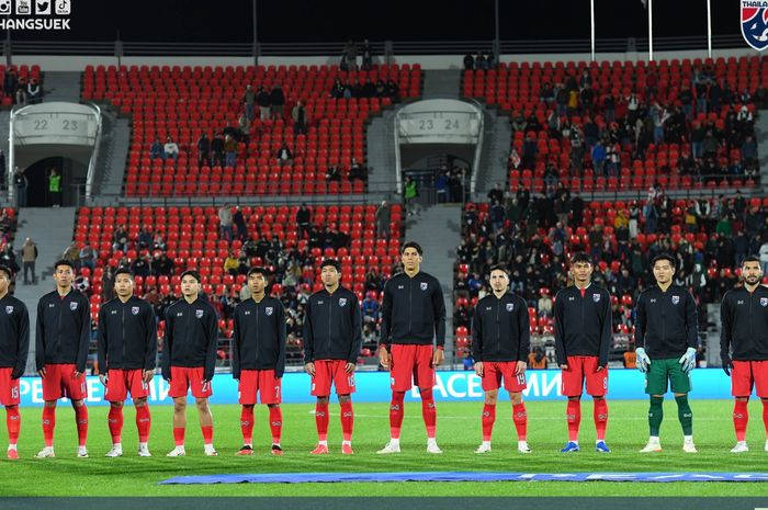 Skuad Thailand saat bertanding melawan tim Eropa, yakni Georgia, pada Kamis (12/10/2023).