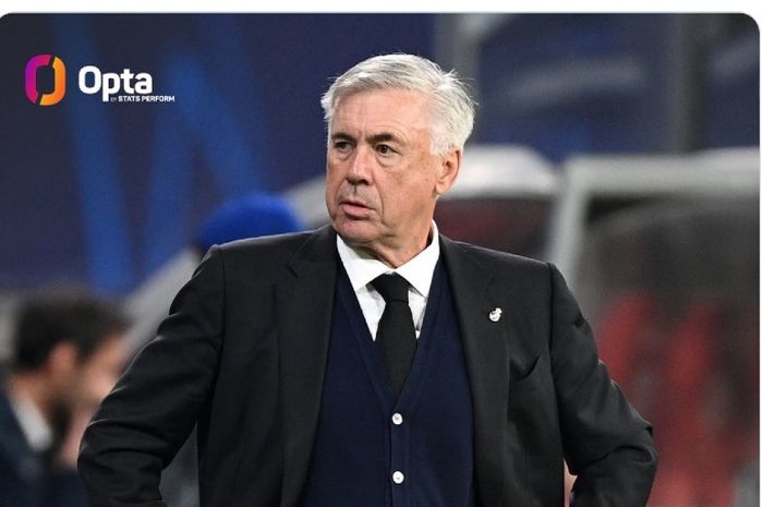 Pelatih Real Madrid, Carlo Ancelotti.