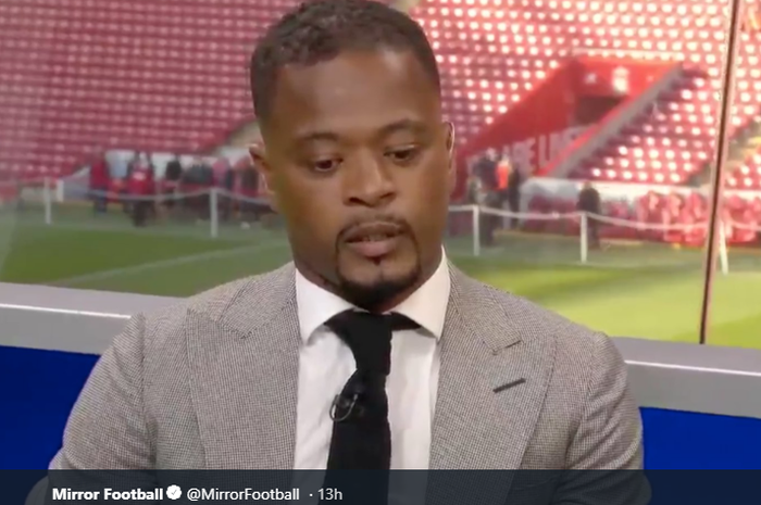 Bek kiri legendaris Manchester United, Patrice Evra.