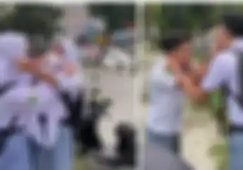 Pelajar Tak Pakai Helm Saat Naik Motor di Medan Dapat Sanksi Unik, Saling Jewer di Telinga