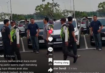 Viral, Security Bandara Nekat Pecahkan Kaca Mobil Gegara Ada Seorang Nenek yang Terkunci, Gedor-gedor Minta Tolong