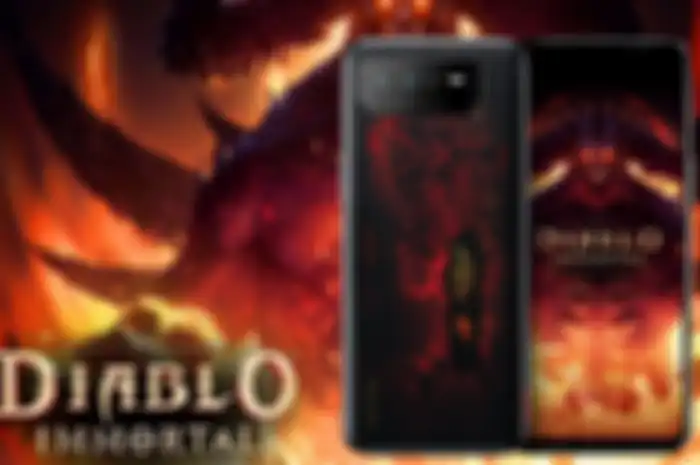 Ilustrasi spesifikasi hp ROG Phone 6 Diablo Immortal Edition. 