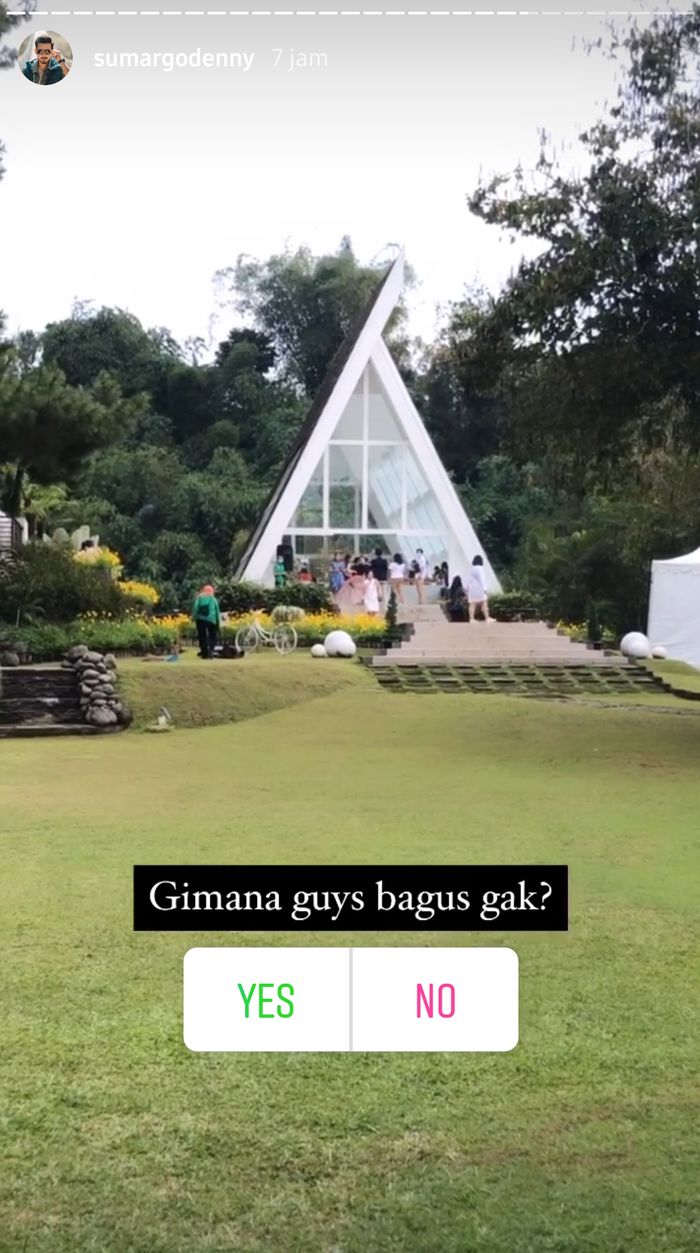 Lokasi pernikahan Denny Sumargo dan Olivia Alan.