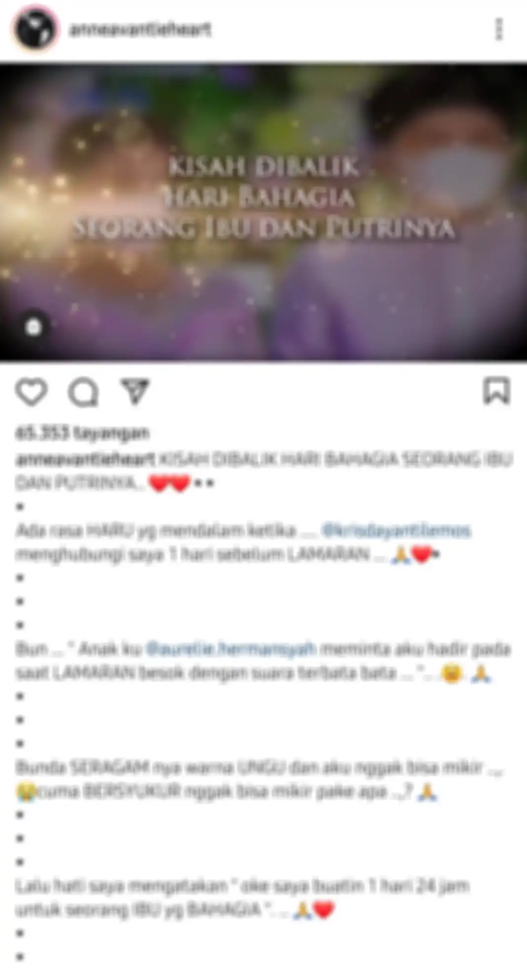 Kisah haru di balik pembuatan kebaya Krisdayanti untuk hari lamaran Aurel Hermansyah.