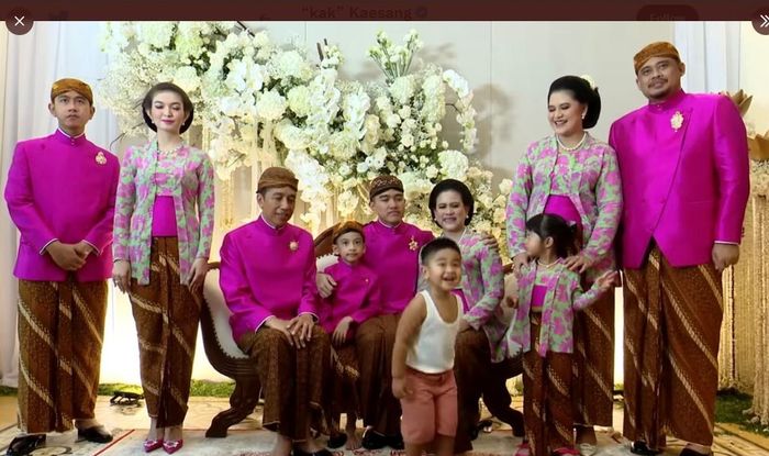 Foto pernikahan Kaesang Pangarep