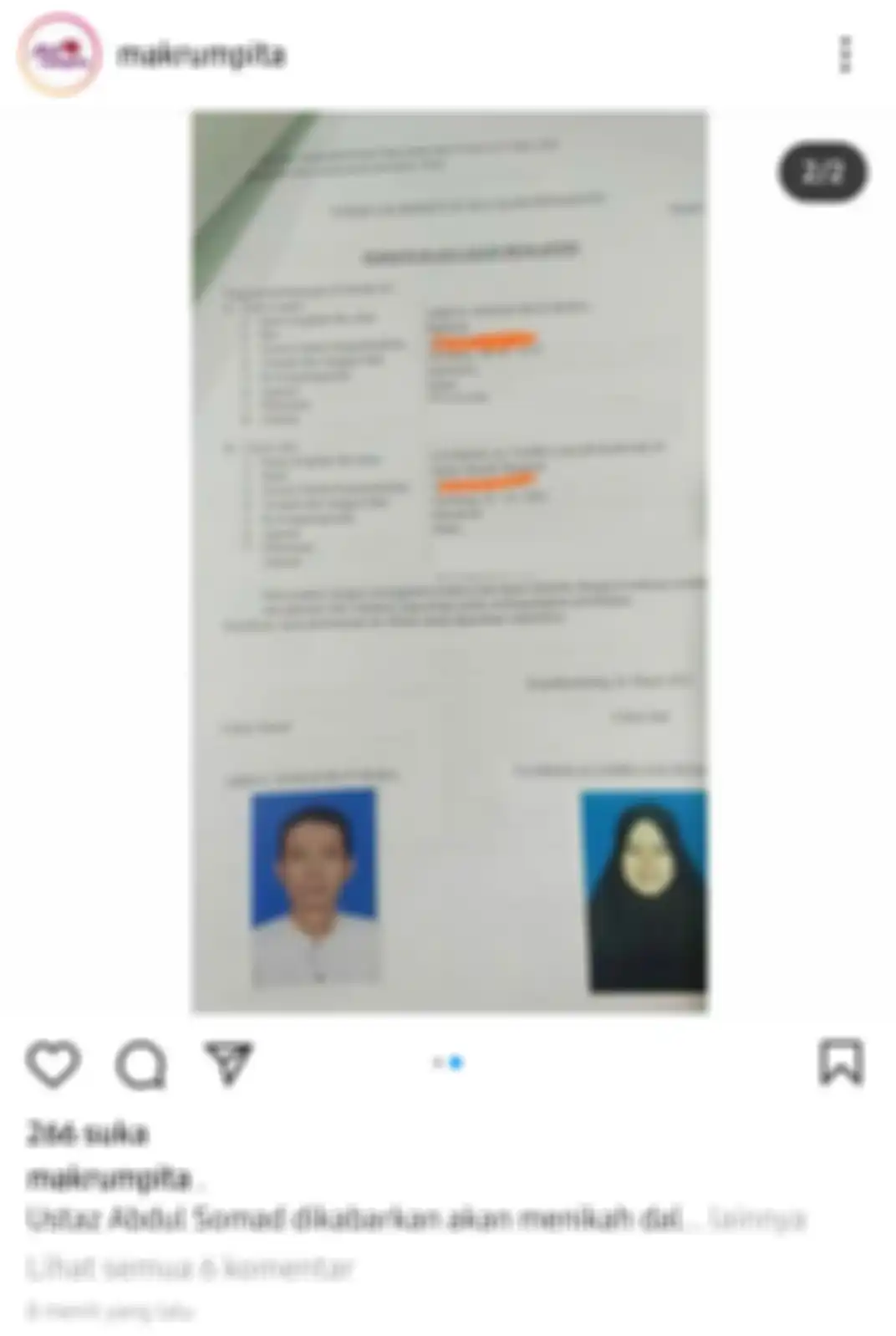 Ustaz Abdul Somad dan calon istrinya yang masih berusia 19 tahun.