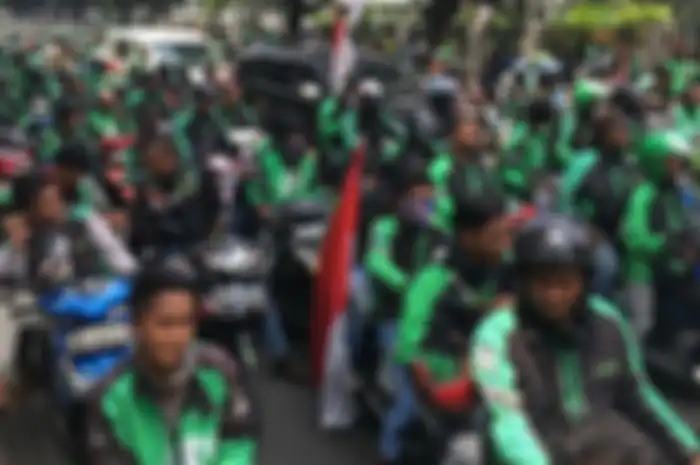 Ilustrasi pemotor ojol.