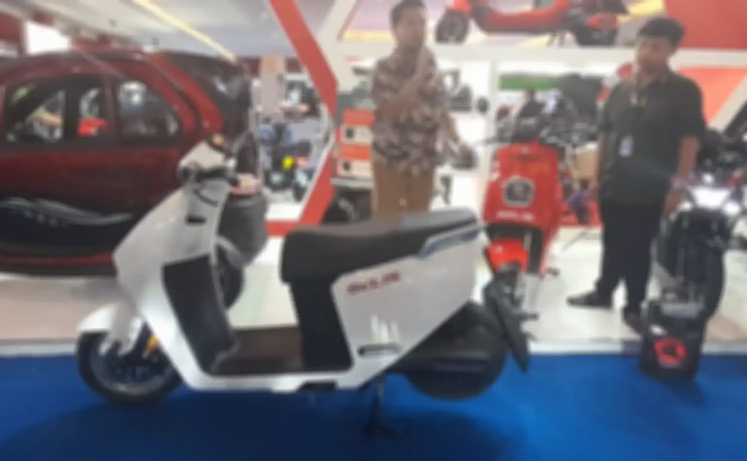 Motor listrik Selis Go Plus saat meluncur di IIMS 2023 Februari lalu.