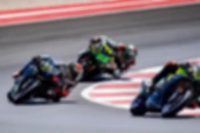 Valentino Rossi dan 8 muridnya akhirnya untuk pertama kalinya bisa latihan bareng ngegas motor di sirkuit Misano, (3/6/2020).
