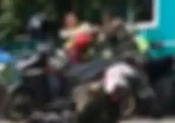 Video Dua Polisi Kena Bogem Mentah TNI, Warga Sampai Histeris