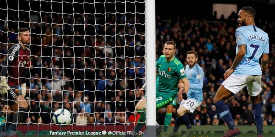 Hat-trick Sterling buat Man City Jadi Rekor Fenomenal di Liga Inggris