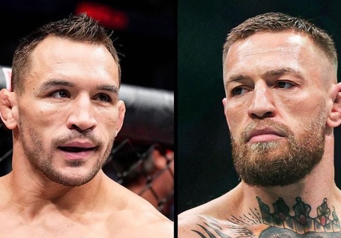 Michael Chandler (kiri) akan menjadi petarung yang menyambut Conor McGregor saat melakukan comeback ke oktagon UFC.