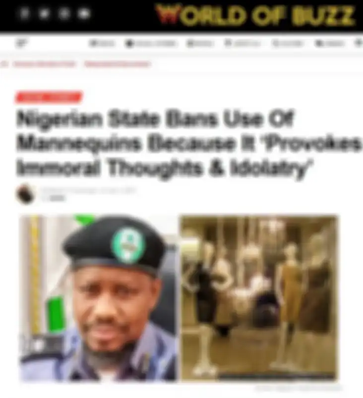 NIgeria melarang penggunaan manekin, ini alasannya