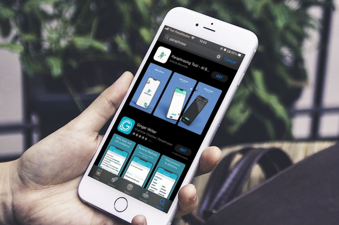 Aplikasi parafrase online di App Store