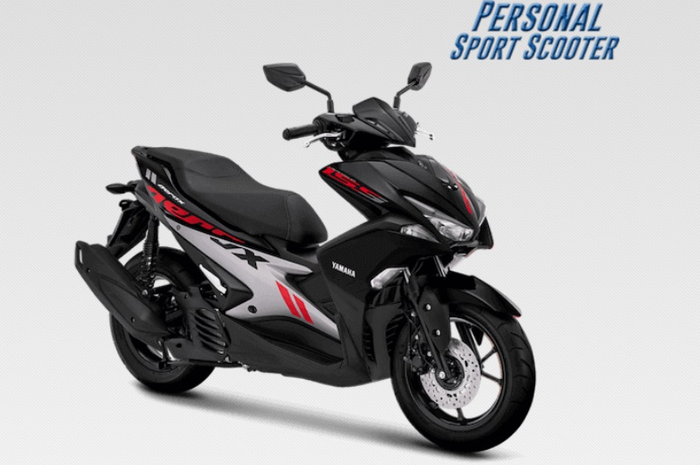 Warna hitam Yamaha Aerox tipe standar